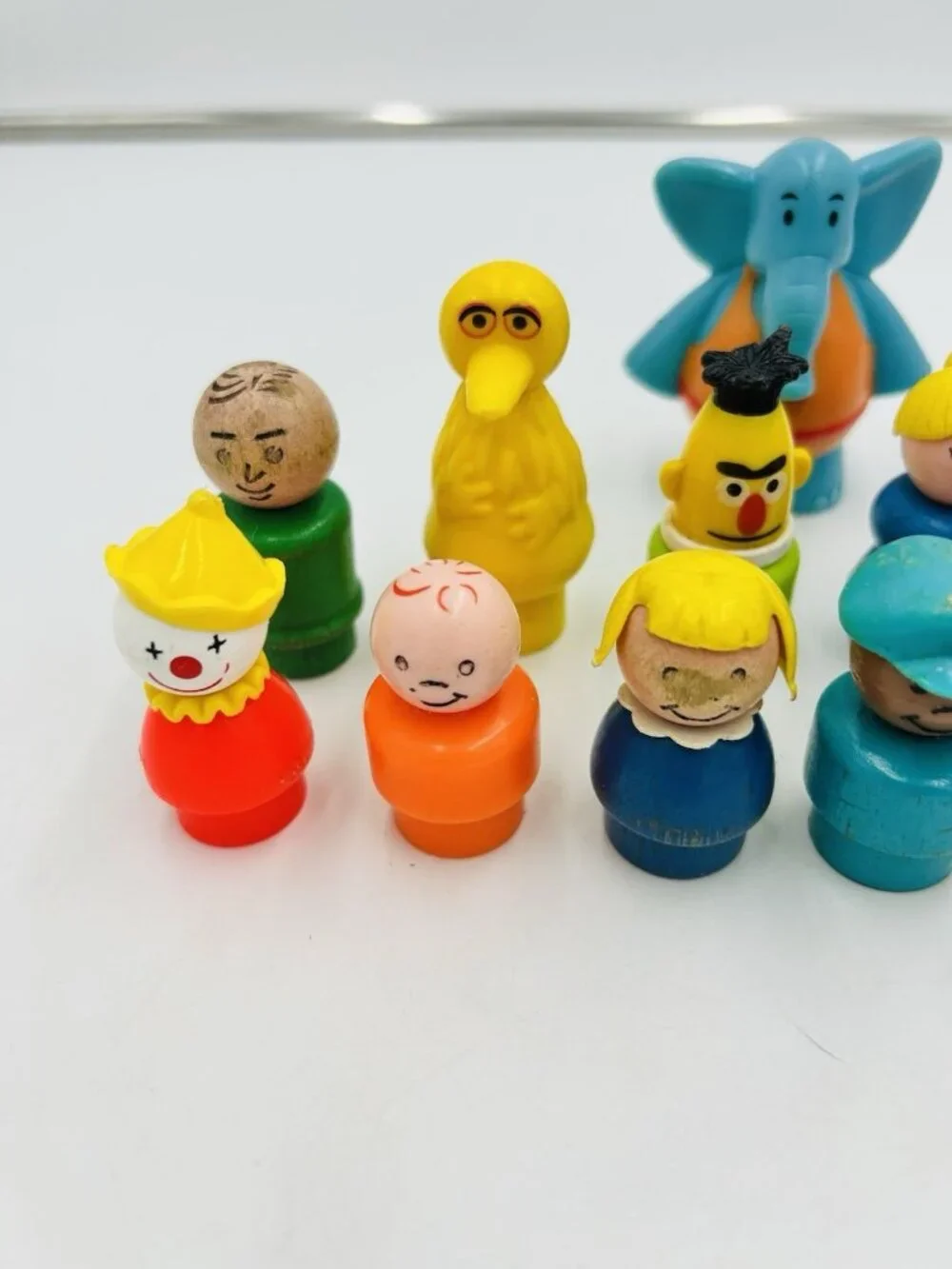 Vintage 1973 Fisher Price Little People Play Family Circus Train Set and Minibus